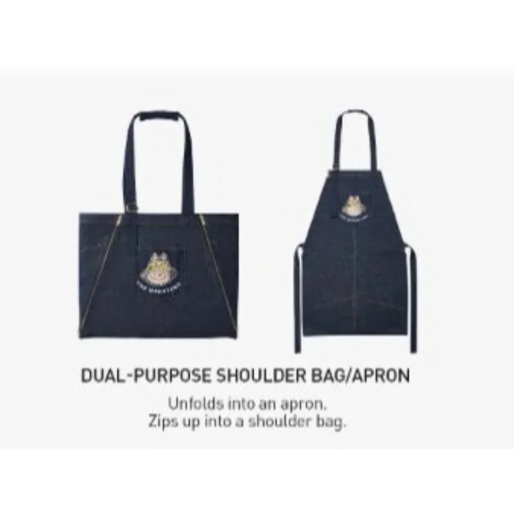 Labubu the Monsters Fall in Wild Denim Tote Bag / Apron Pop‎ Mart New Sealed!